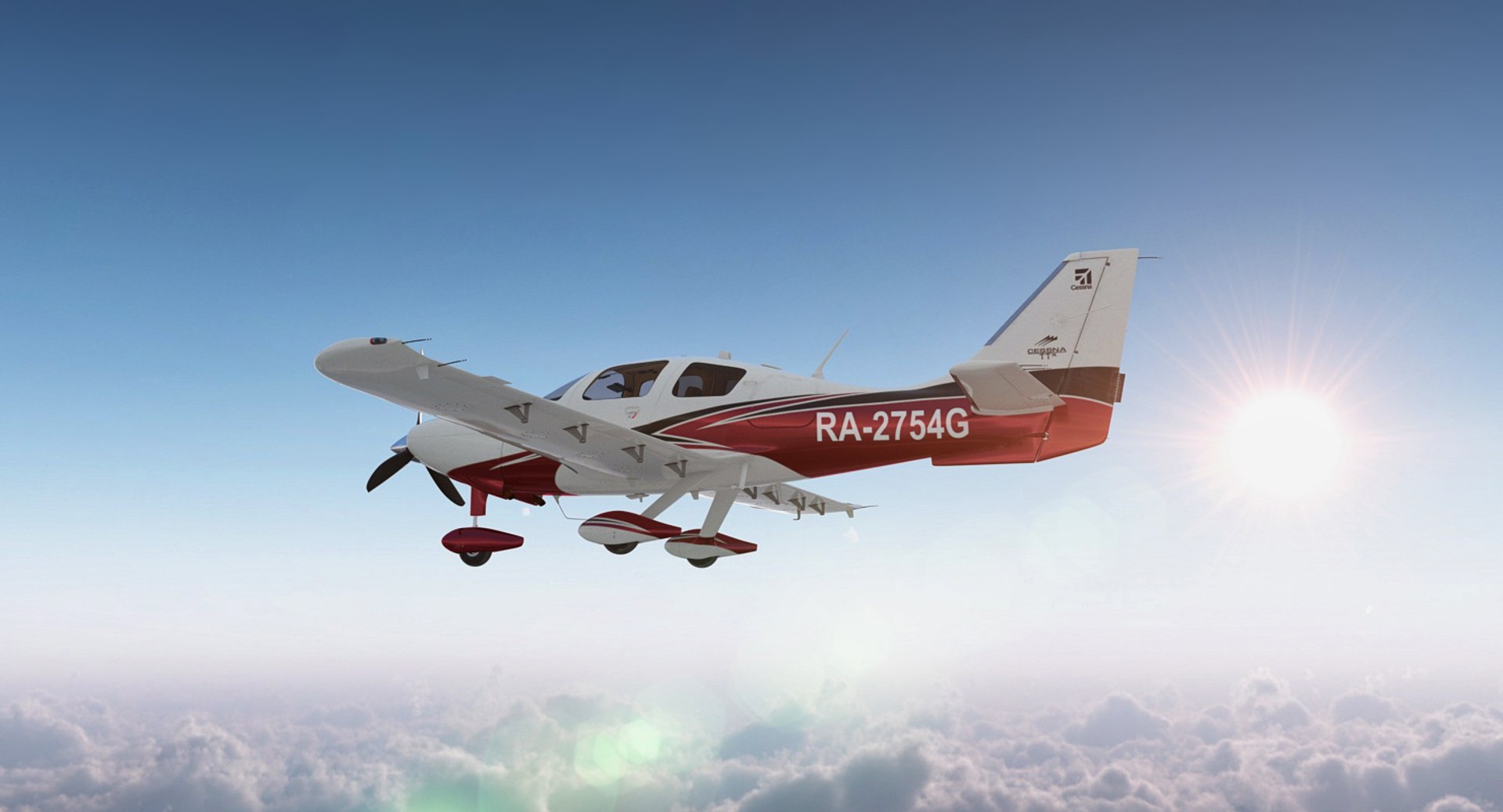 Private Plane Cessna Ttx 3D model preview