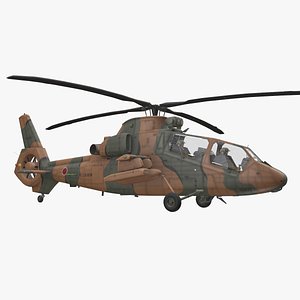 Helicopter OH-1 JGSDF Complex Animation --444-- 3D model