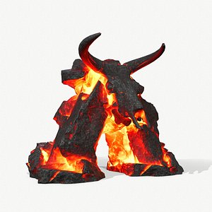 3D model Skull  Gate