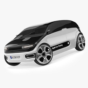 concept apple car 3D