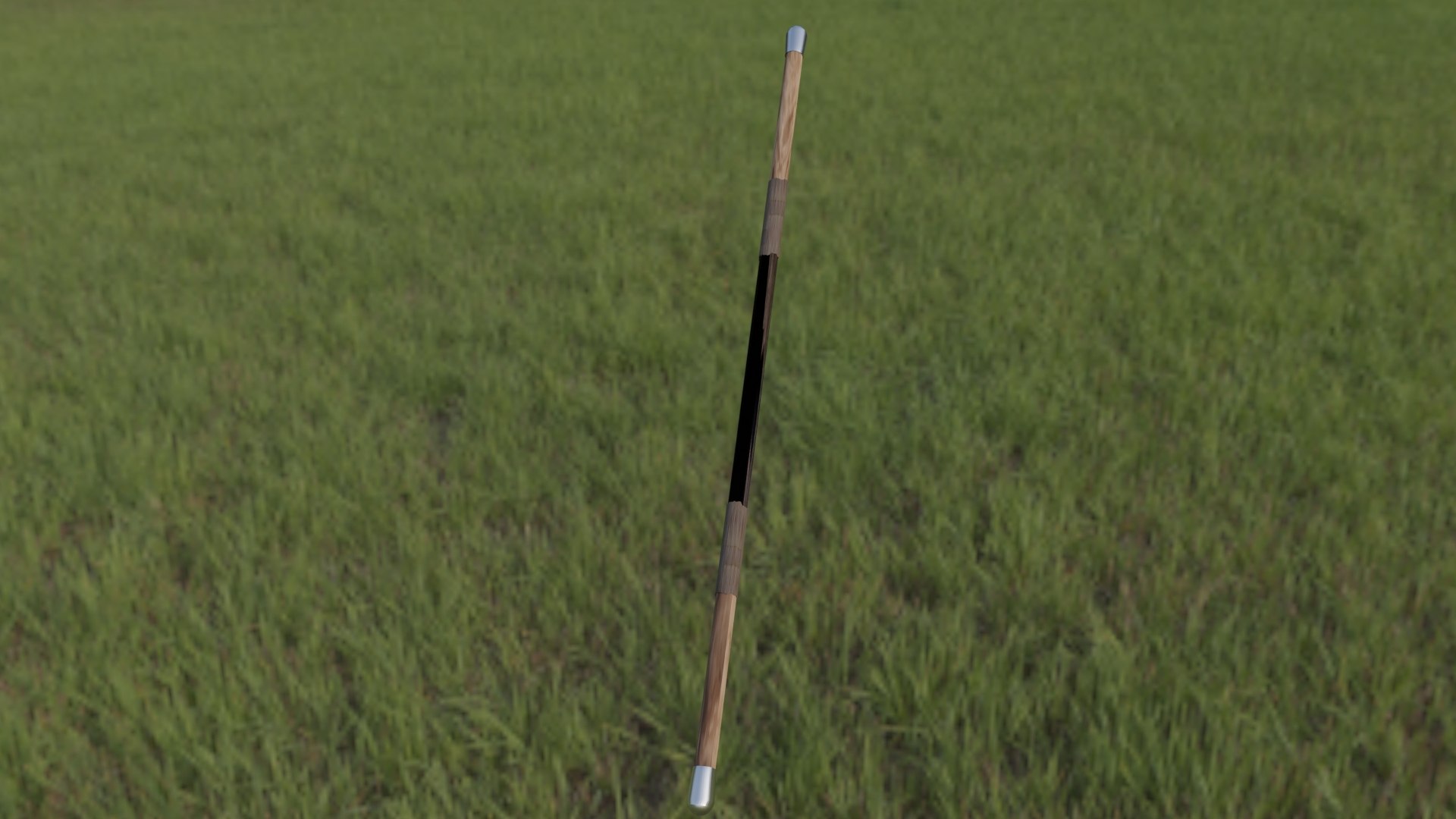 3D staff quarterstaff model TurboSquid 1708484