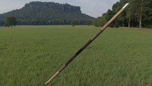 3D staff quarterstaff model