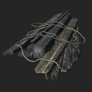 pile boards 3D model