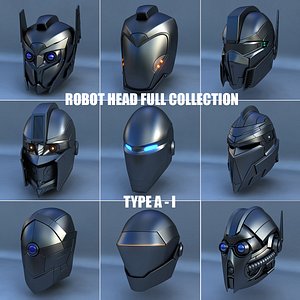 Robot Head Full Collection (Type A - I)