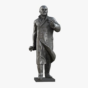 3D model Lenin Iron Sculpture