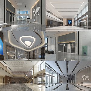 Office lobby Collection 05 3D model