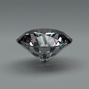 brillant cut gemstone diamond 3d obj