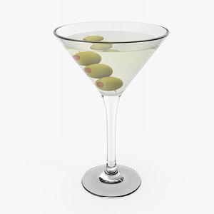 Cocktail Martini Glass 3D