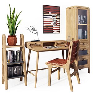3D A set of office furniture Desk Nalu La Forma