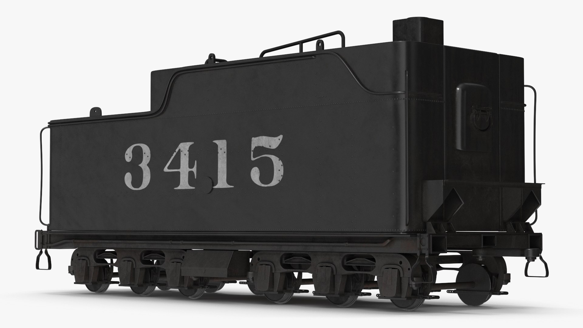 Steam Locomotive Tender 3D model preview