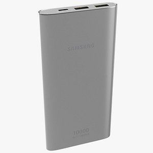 3D Samsung Battery Pack 10000mAh Silver model