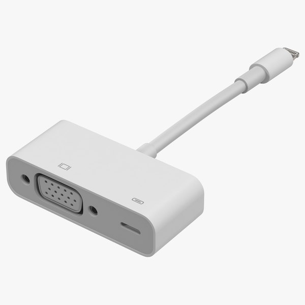 Apple Lightning - VGAアダプタ3Dモデル - TurboSquid 945773