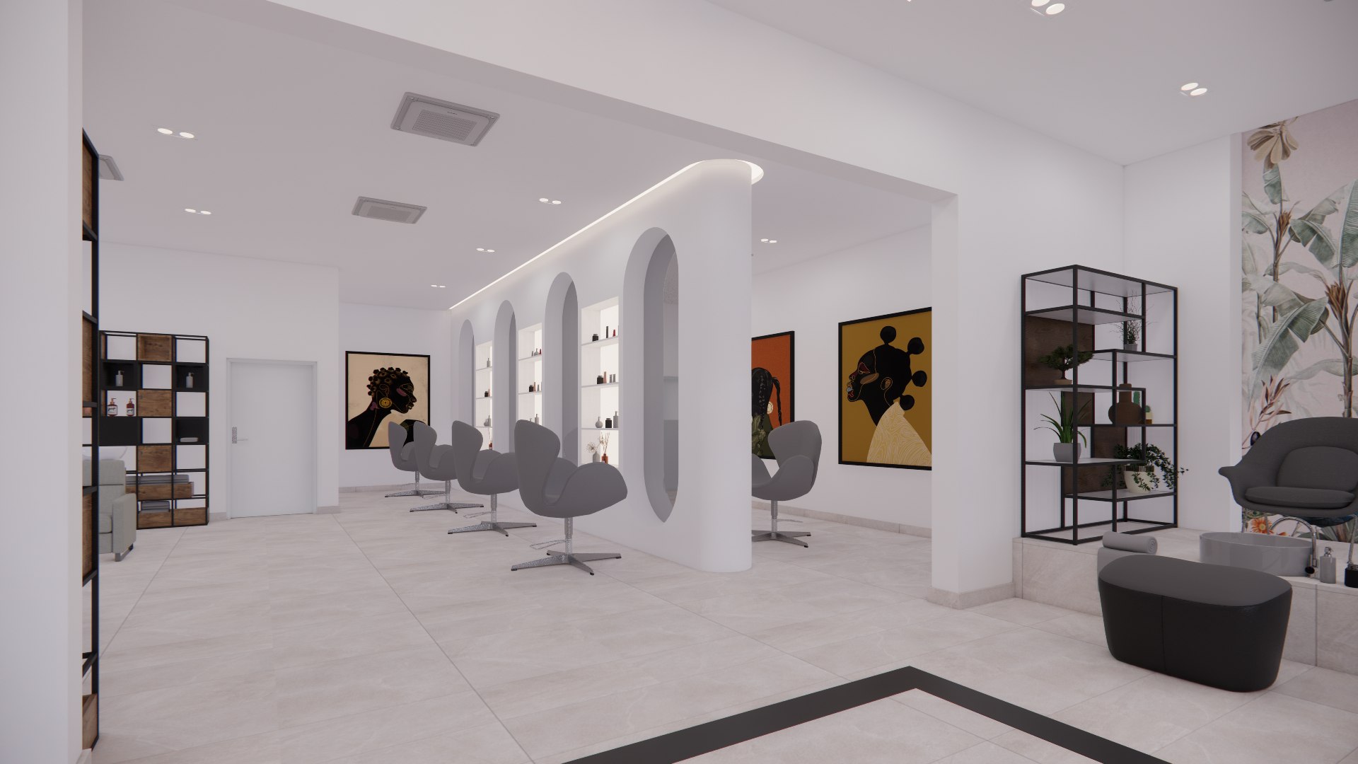 3D Beauty Salon Model - TurboSquid 2357421