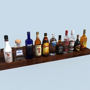 liquor bottles