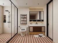 Modern Japandi Ensuite - Minimal Bathroom