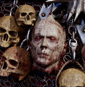 Decapitated,dead,Zombie Heads High Poly and Low Poly