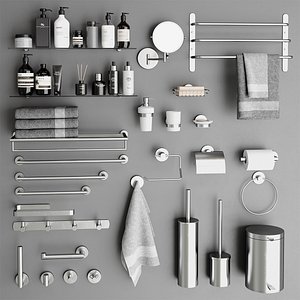 3D Bathroom Accessories 08