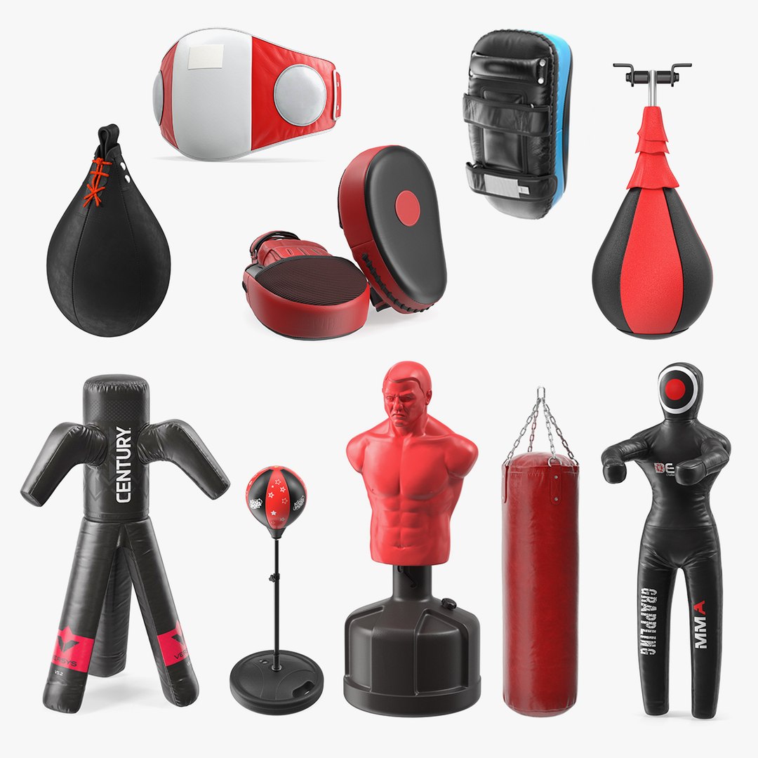 Punching Dummys Collection 6 3D model preview