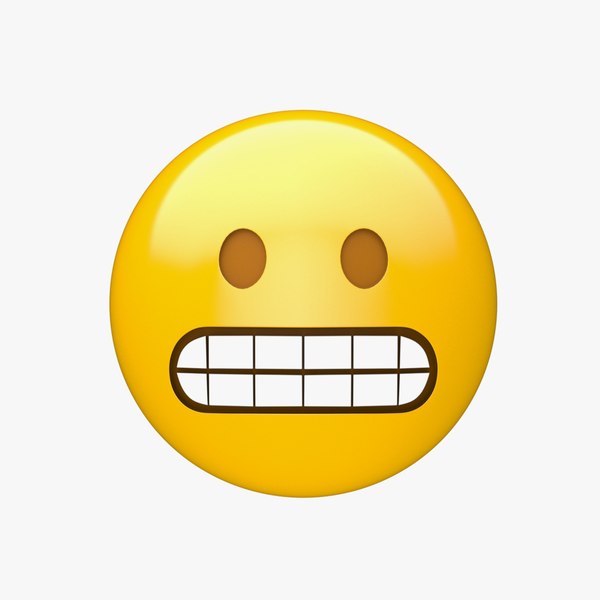 3D Apple Grimacing Face model