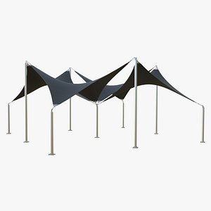 Tensile Structure Arch Black