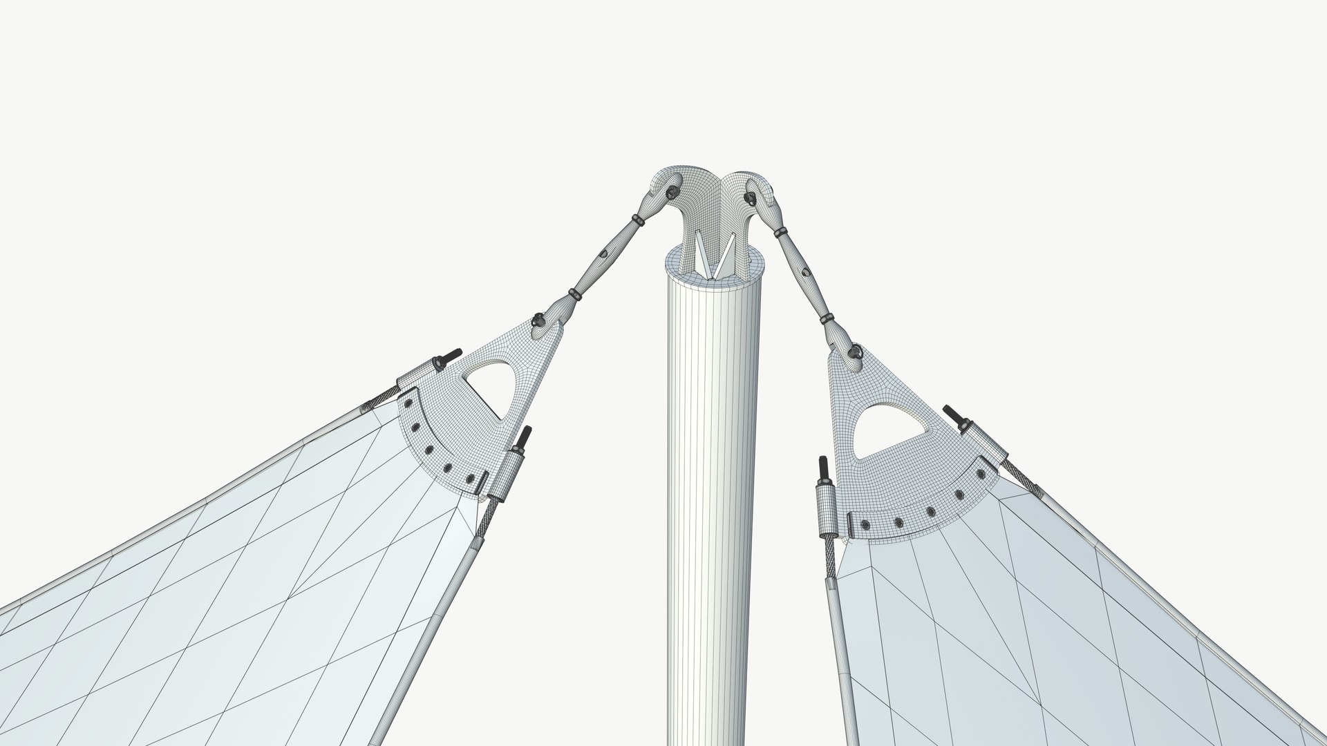 3D Tensile Structure Arch Black Model - TurboSquid 2152715