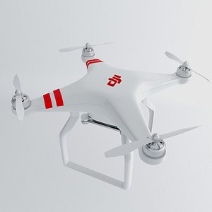 3d model phantom drone dji
