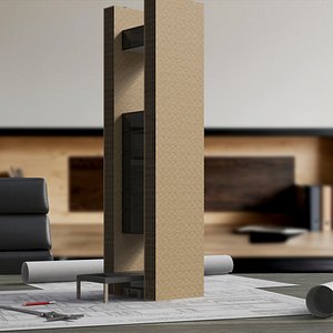 3D High-Rise Office Tower Architectural Model