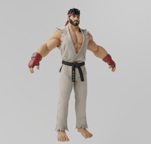 Ryu Lowpoly rigged 3D model - TurboSquid 2034129