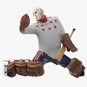 Ice Hockey Goalie Missing Pose
