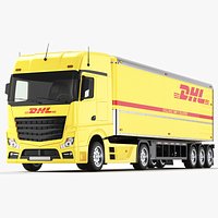Detailed Large DHL Truck