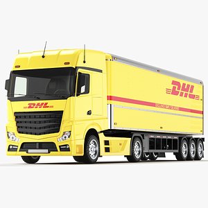 Detailed Large DHL Truck
