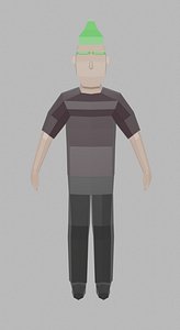 3D character man rigged unity