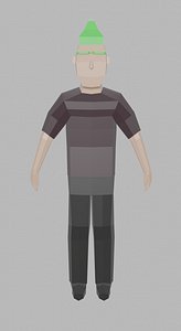 Low Poly Character Man rigged Unity 9