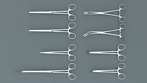 3d medical scissors model