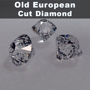 old european cut diamond 3d 3ds
