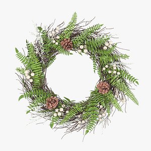 wreath leaves decoration 3D model