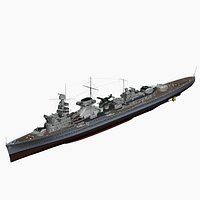 Light Cruiser Nuernberg German Navy WW2