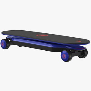 3D Futuristic Electric Skateboard