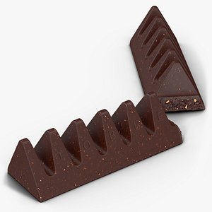 Toblerone Dark Chocolate Split Bar 3D