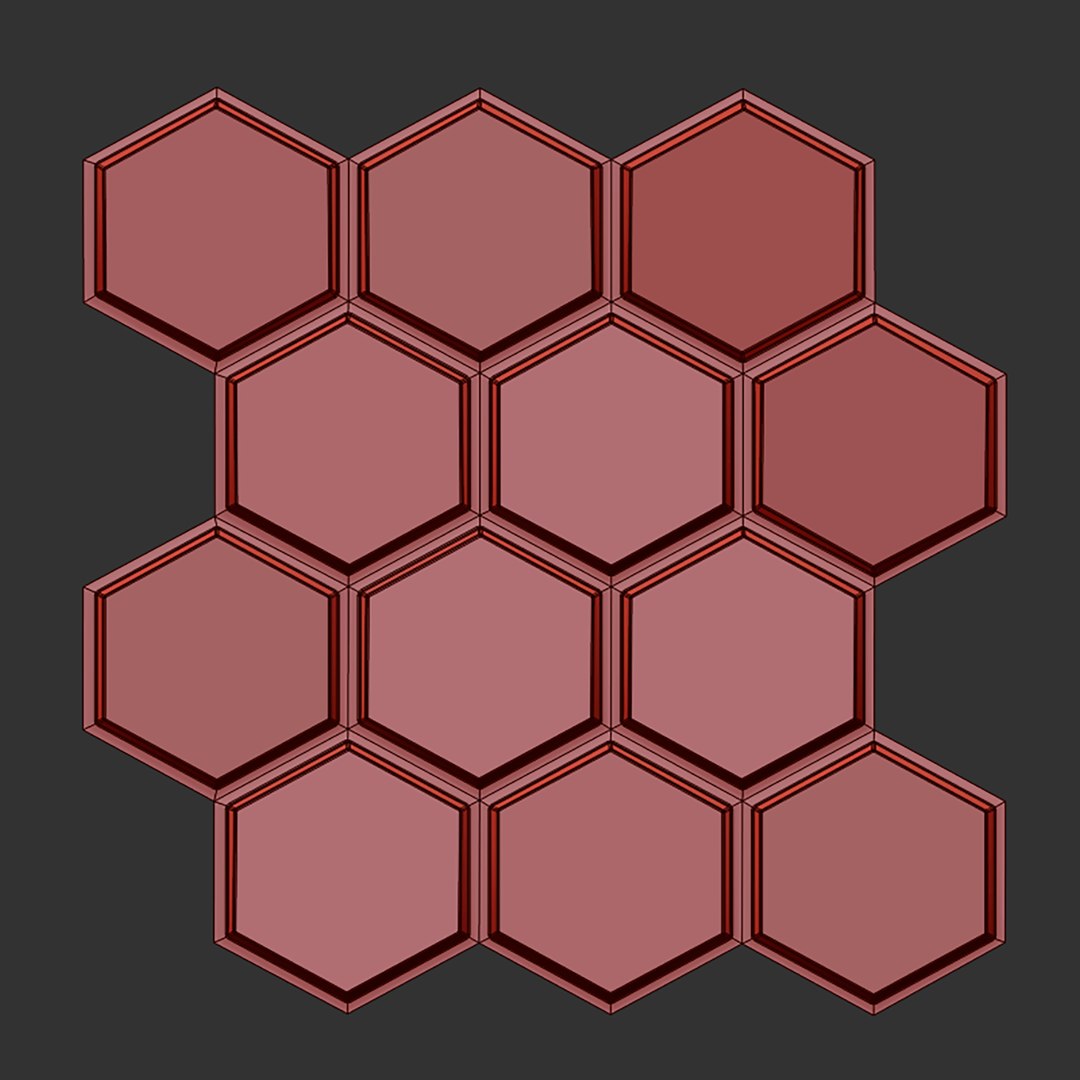 Hexagon Wall 3D Panel Model - TurboSquid 2042101