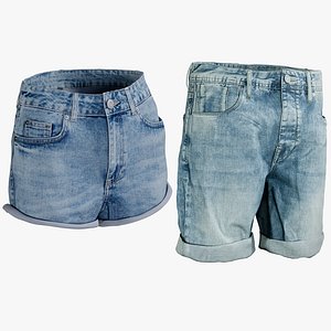 Men's and Women's Jean Shorts Collection 6
