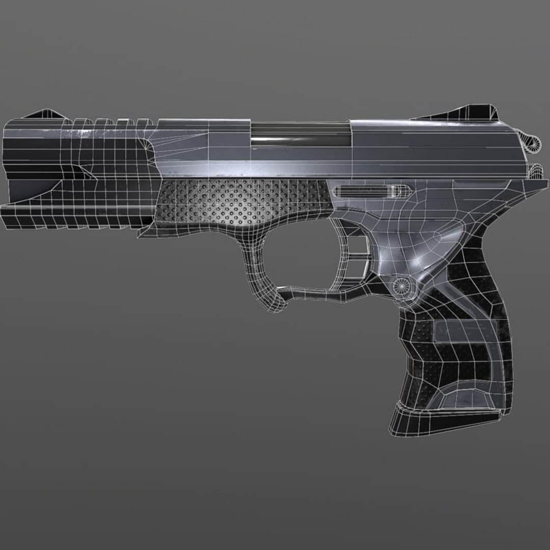 3D Gun Modeled Real Model - TurboSquid 1268759