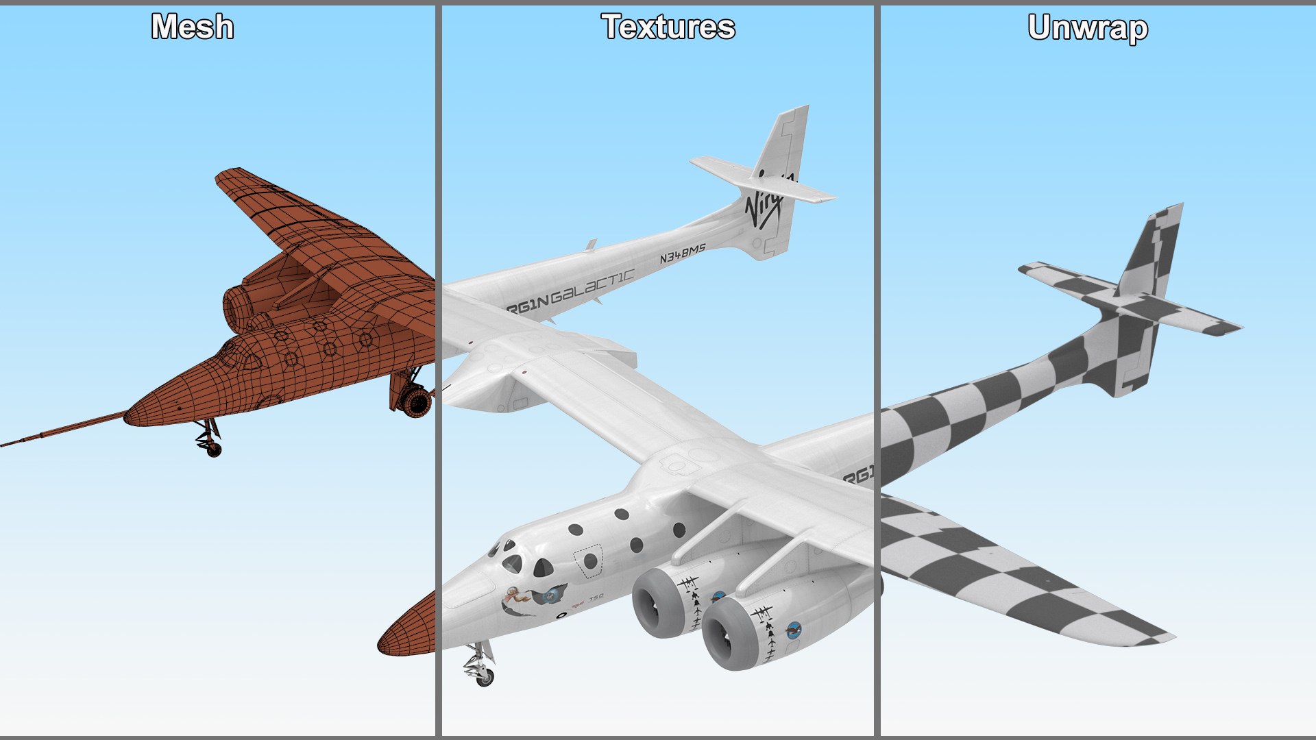 Virgin Galactic Mothership Eve 3D model https://p.turbosquid.com/ts-thumb/fV/EIvDAx/k5/virgin_galactic_mothership_eve_016/jpg/1743740027/1920x1080/fit_q87/e28283f72e64d26110275adbde03572232e354e8/virgin_galactic_mothership_eve_016.jpg