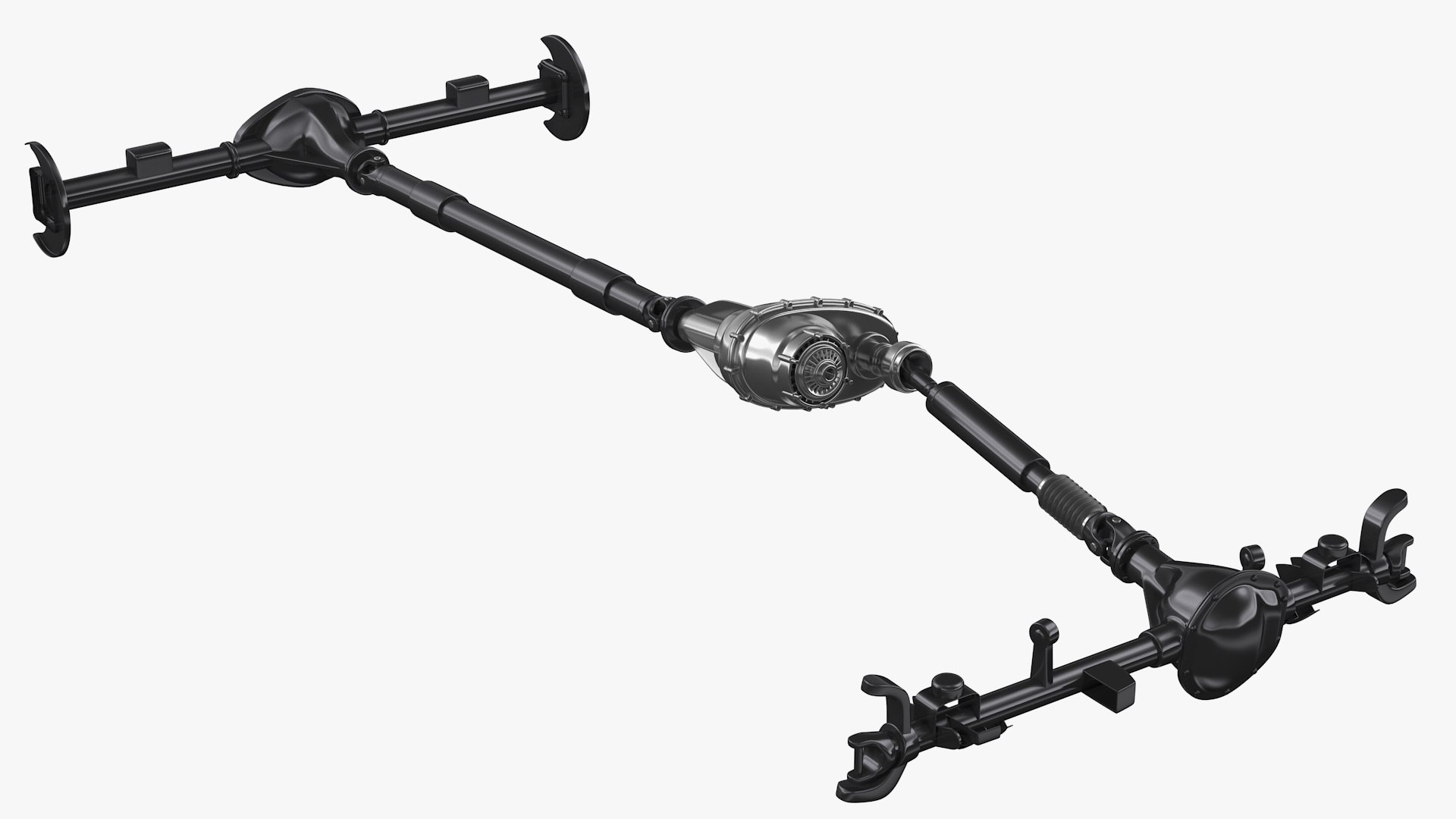 4WD Chassis 3D model preview