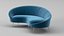 Ico Parisi Style Modern Curved Sofa 01  With Pro Studio Render Scene