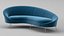 Ico Parisi Style Modern Curved Sofa 01  With Pro Studio Render Scene