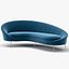 Ico Parisi Style Modern Curved Sofa 01  With Pro Studio Render Scene