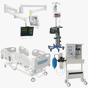 3D hospital equipment 01