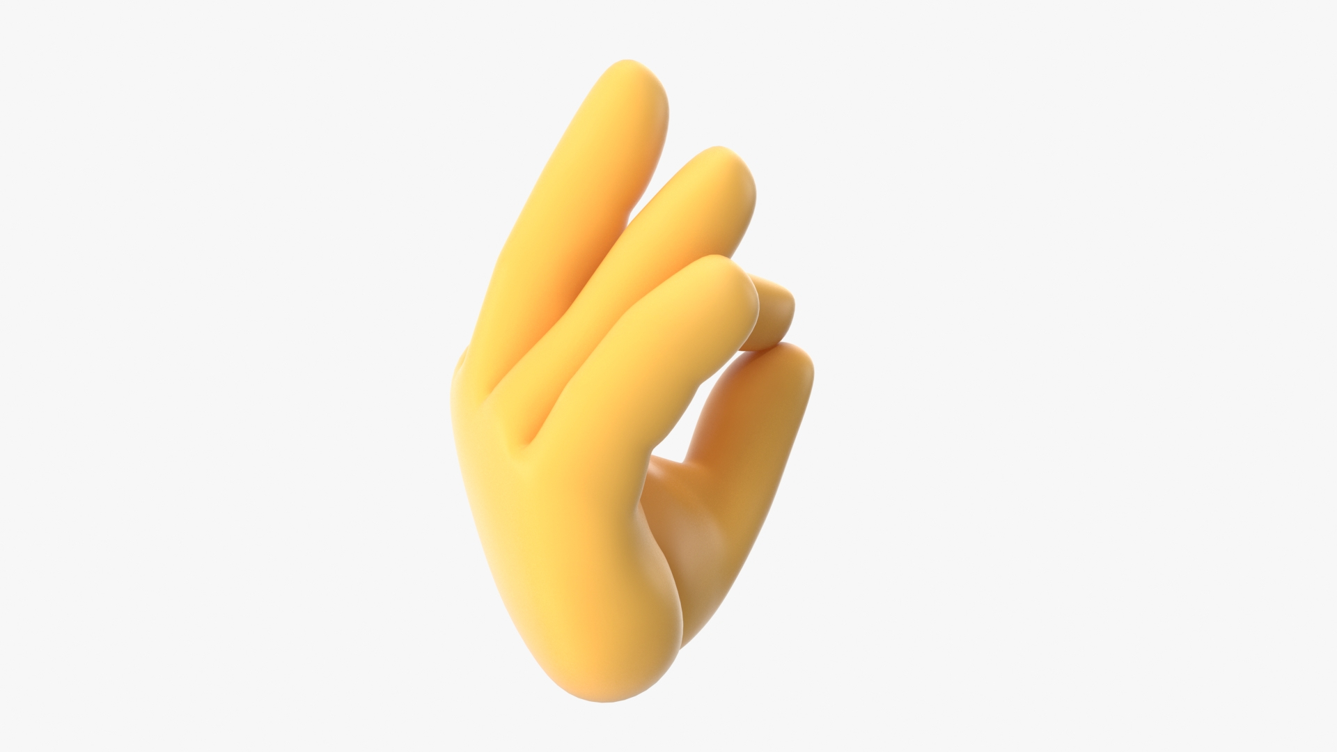 3d Model Ok Hand Emoji Turbosquid 1550659