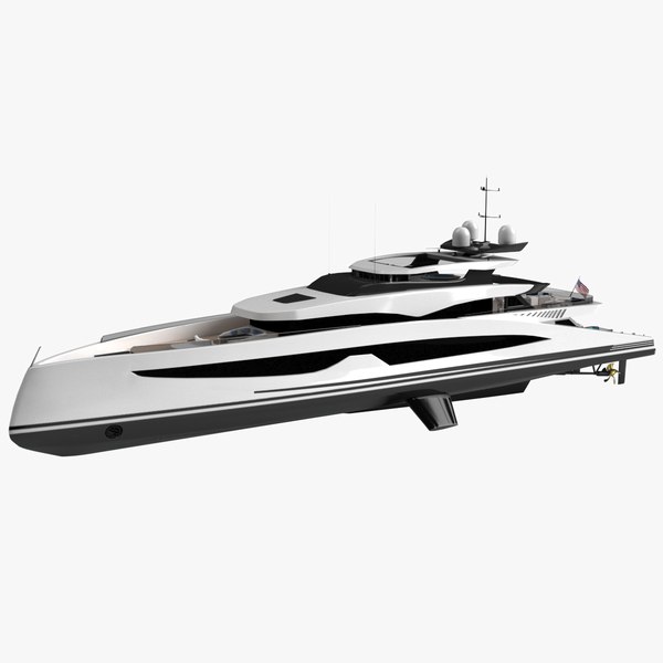 3D model Ava Luxury Yacht Dynamic Simulation